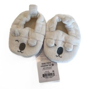 Carter’s - Newborn Animal Slippers (White, Newborn)